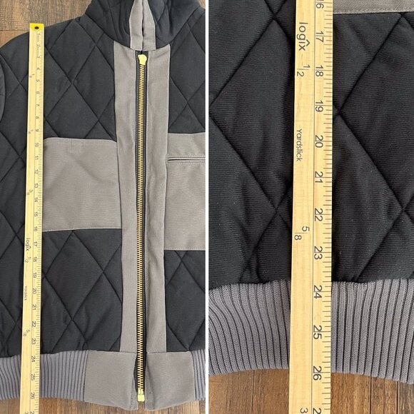 Carhartt Flannel Lined Active Jacket Loose Fit Firm Duck 0J0140 Size Large Gray - Picture 13 of 16
